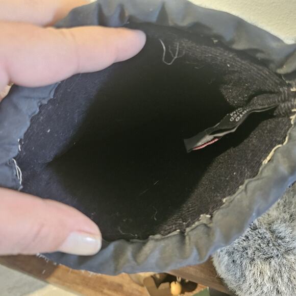 Sporto Grey Faux Fur Insulated by Thermolite 9.5 M Boots Mid Calf 12" tall NEW - Picture 5 of 6